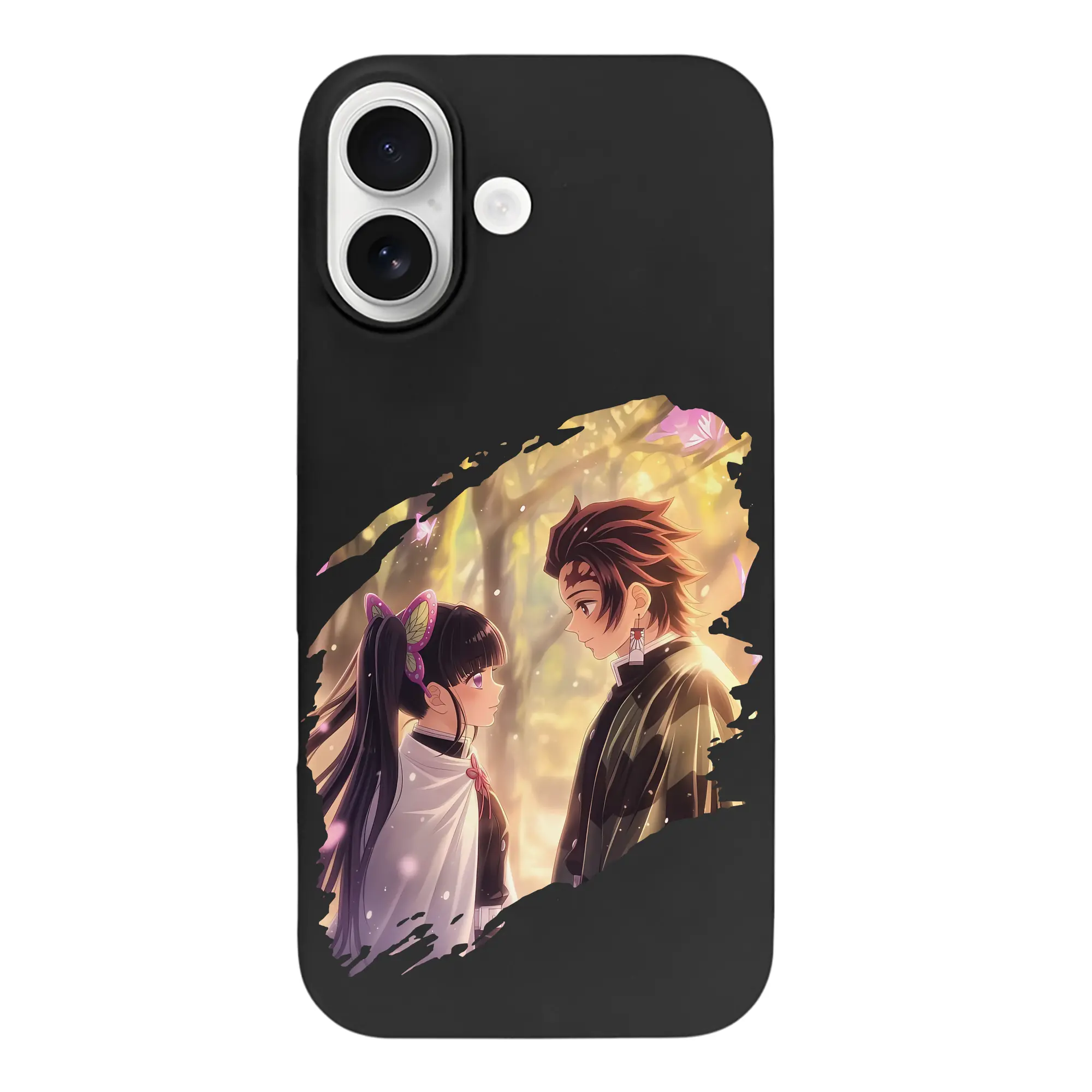 鬼滅の刃 グッズ,栗花落 カナヲ - iPhone 17 シリーズ シリコンケース 薄型 耐衝撃 指紋防止 ソフトタッチカバー 精密フィット 傷防止 保護ケース iPhone 17/17 Air/17 Pro/17 Pro Max 対応